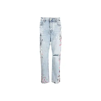 AMIRI Paint Splatter Straight Leg Jeans