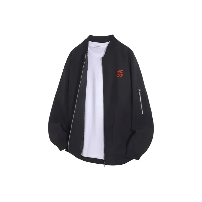 YOSICIL Jackets Coats Unisex Navy Blue-2