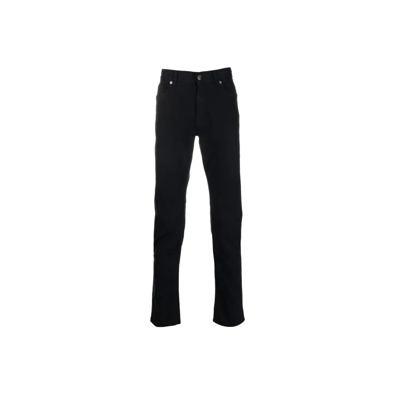 Ermenegildo Zegna Logo Patch Slim Cut Jeans-0