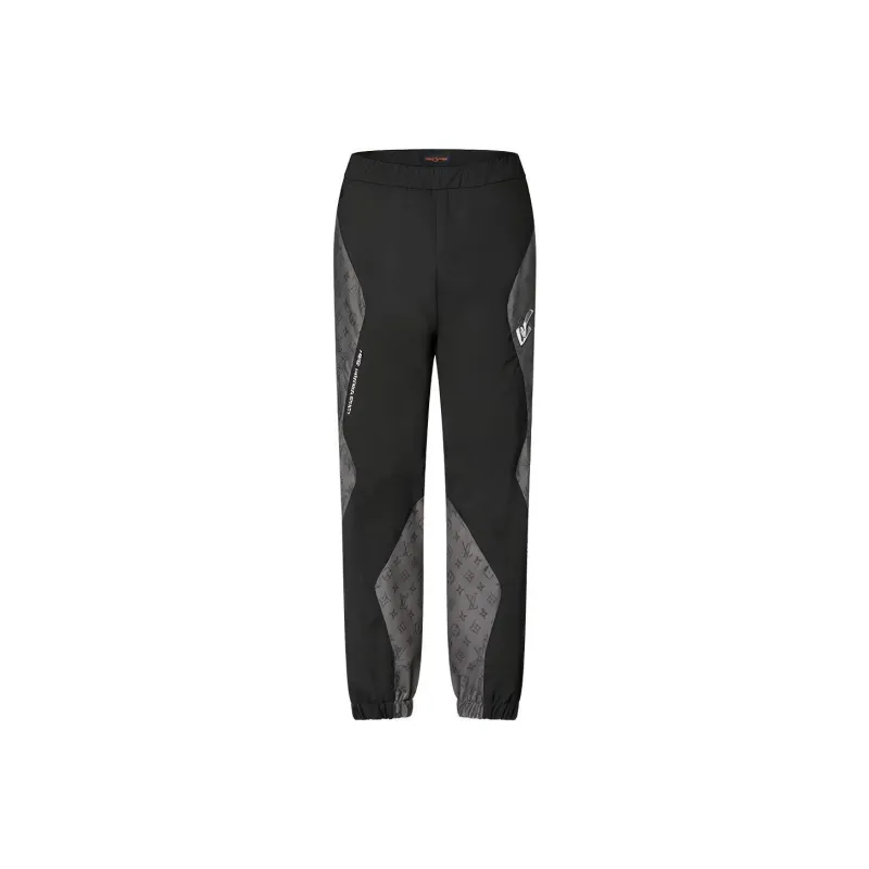 LOUIS VUITTON Knitted Sweatpants Men's Black-0