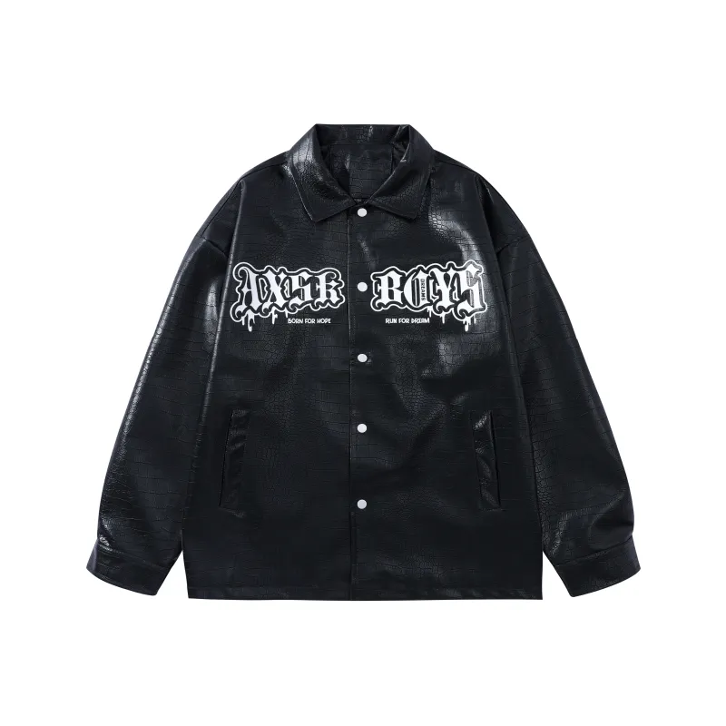 A.X.S.K Leather Jackets Unisex-0