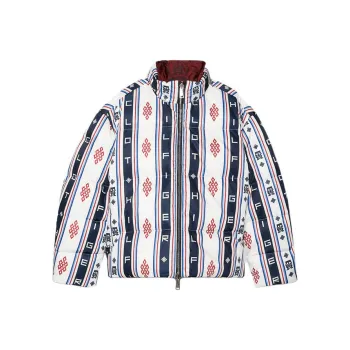 Clot X Tommy Hilfiger CLOT Co branded Model Down Jackets Unisex Dark Red Color 0K4