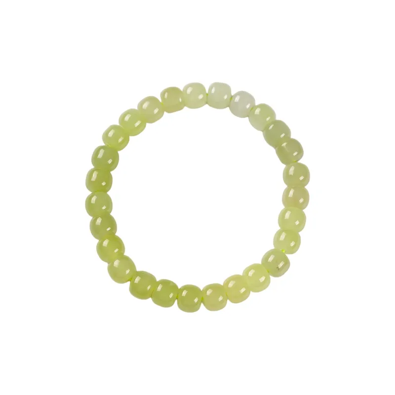 Execute The Blessing Hetian Jade Bracelets Yellow Jade Unisex-0
