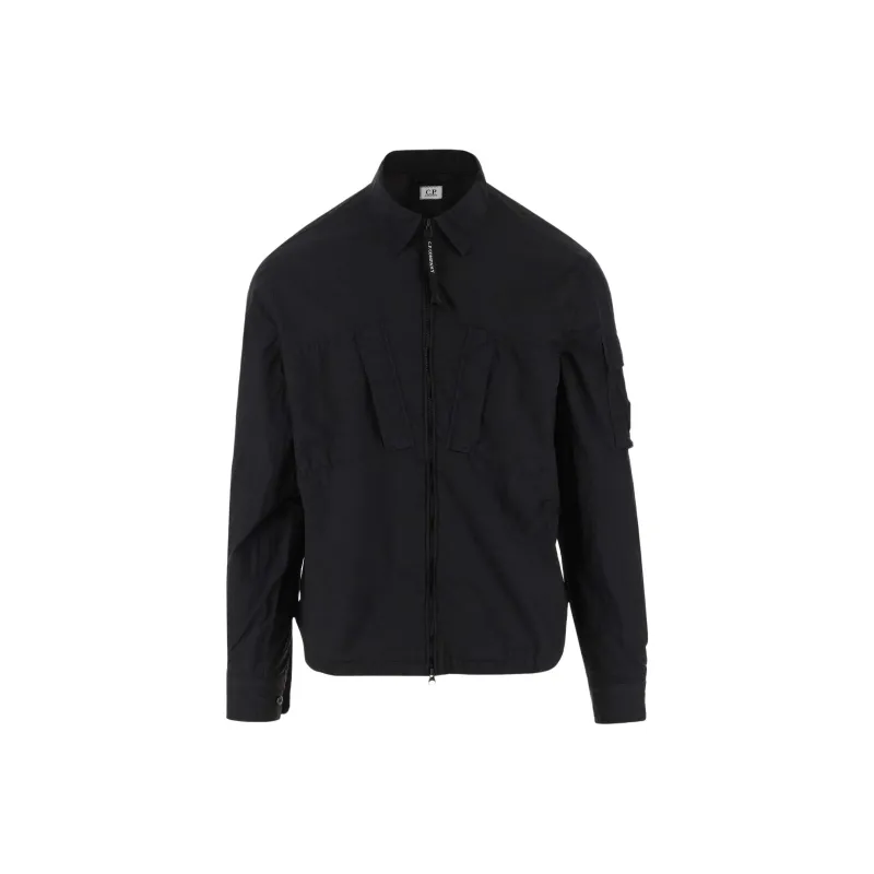 C.P.Company Taylon Lens Detail Zipped Shirt-0