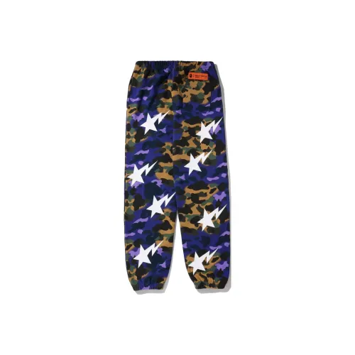 A BATHING APE X Heron Preston Mix 1st Camo Sweatpants