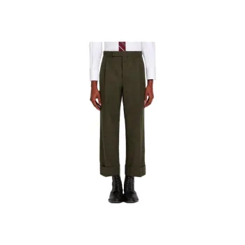 THOM BROWNE Classic Rise Straight Leg Pants