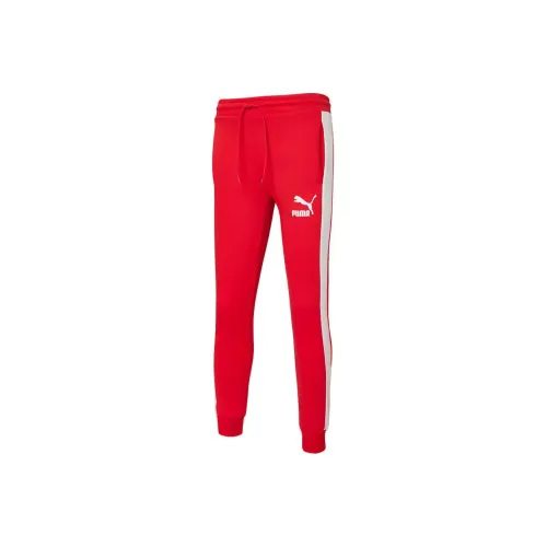 PUMA Knitted Sweatpants Men's Bright Red
