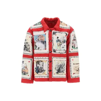 BODE Storytime Quilted Shirt Jacket