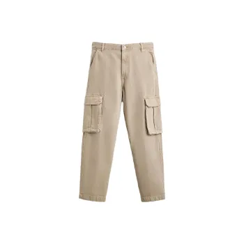 ZARA Cargo Pants Men Beige