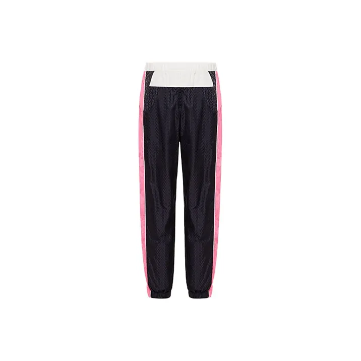 Valentino Jogging Pants With Optical Jacquard-0
