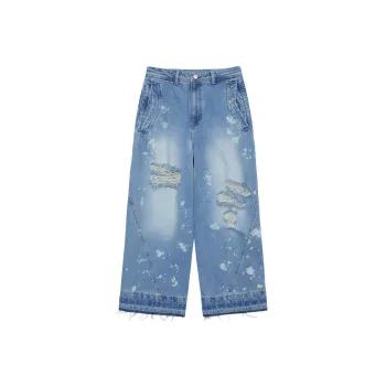 ADER ERROR Logo patch Wide leg Jeans