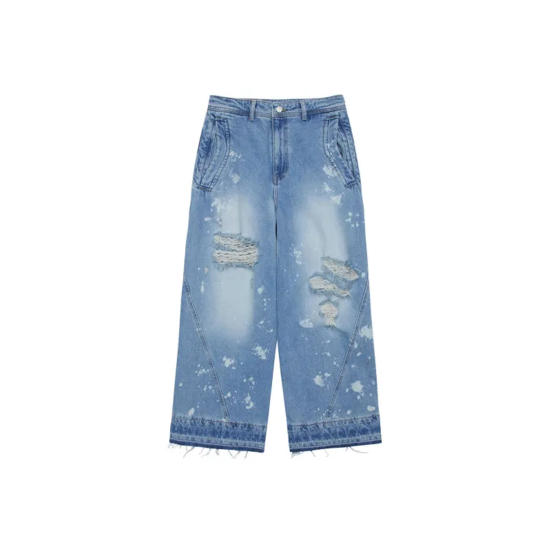 ADER ERROR Logo patch Wide leg Jeans-0