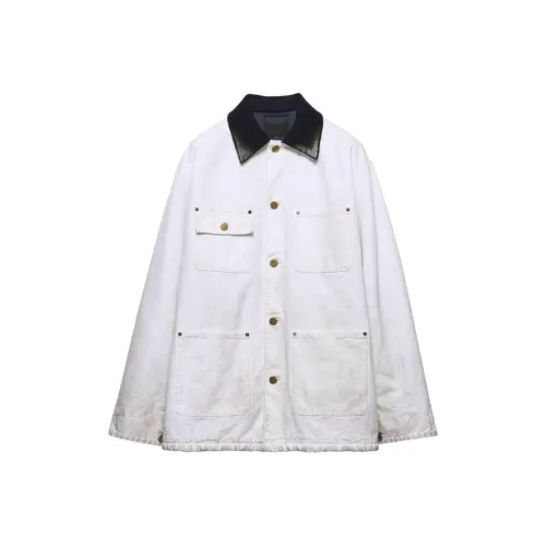 PRADA Jackets Coats Men's White