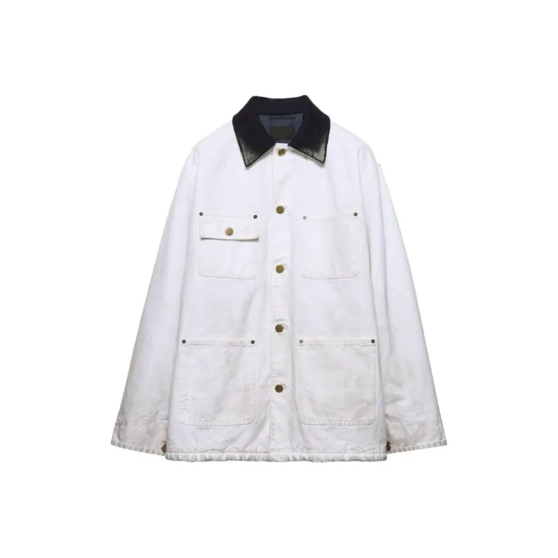 PRADA Jackets Coats Men's White-0
