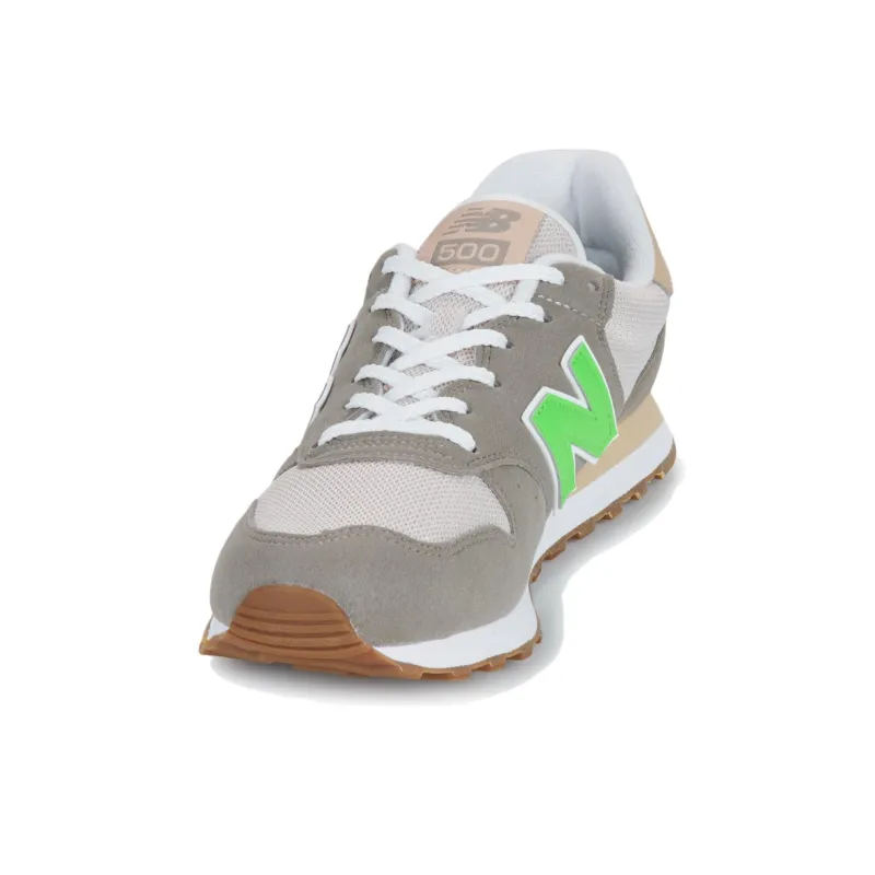 New Balance NB 500 Anti Slip Wear Resistant Low Top Running Shoes Men's Gray Green-4