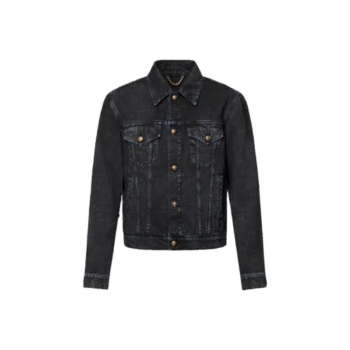 LOUIS VUITTON 57th Street Nyc Damier Denim Trucker Jacket