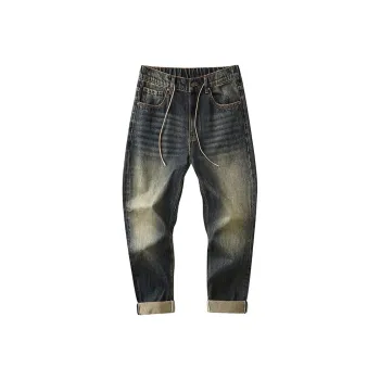 HIPANDA Jeans Men's Vintage Blue