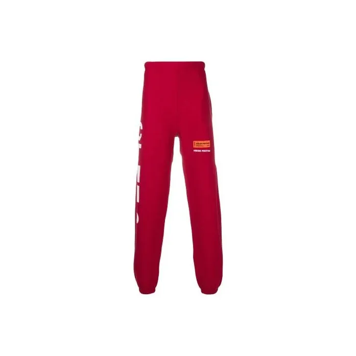 HERON PRESTON Knitted Sweatpants Unisex Red-0