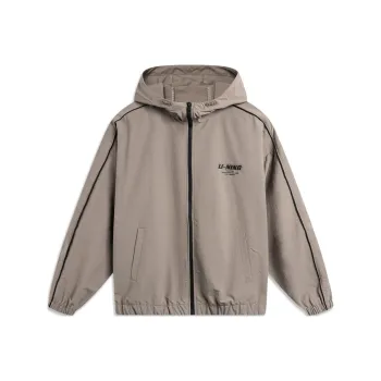 LiNing Lotus Leaf Trench Coat Unisex Brown Rock Brown
