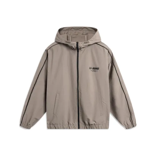 LiNing Lotus Leaf Trench Coat Unisex Brown Rock Brown