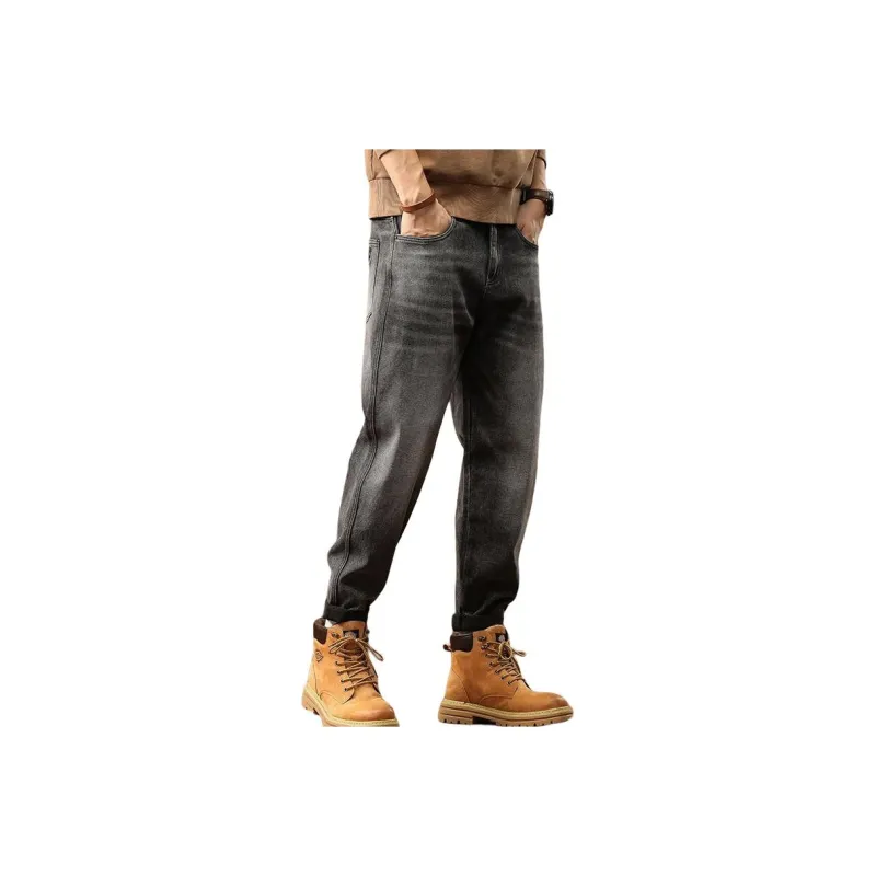 SONGS ALONG Jeans Unisex Black Gray Color-0
