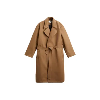 ZARA Trench Coats Men Brown