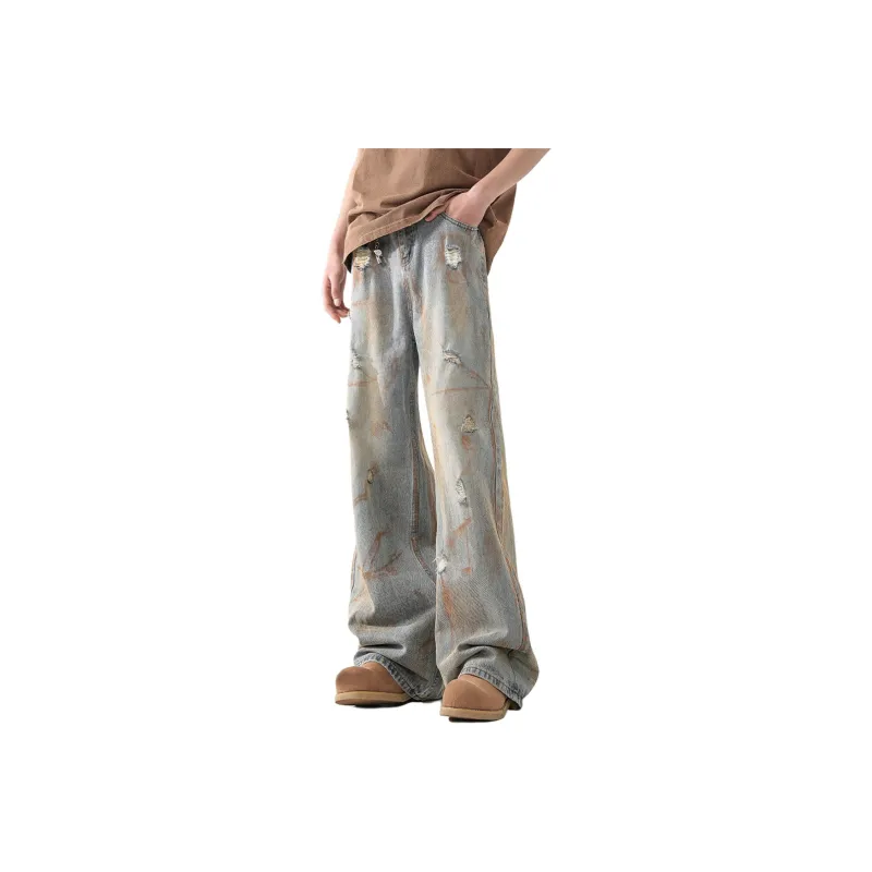 NEVER RULE Jeans Unisex Blue-0