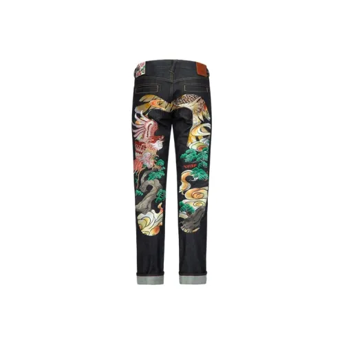 EVISU Jeans Men Denim Blue