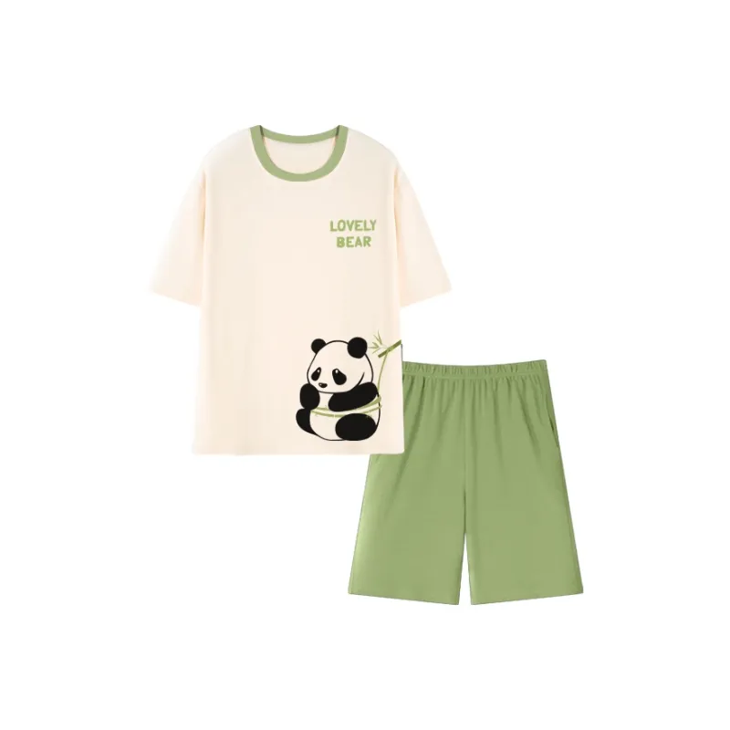 FENTENGCARE Pajama Set Men's White-0