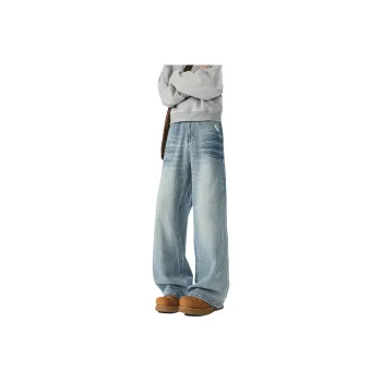 RICE NINE TEN Jeans Unisex Blue Extended Length