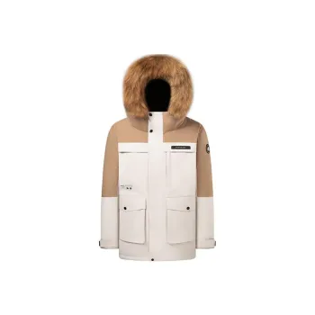 TOREAD Down Jacket Men's Polar White \ Sand Dune Brown