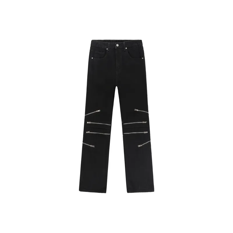 XINYINSU Jeans Unisex Black-0