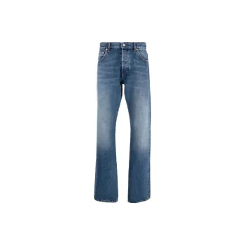 HERON PRESTON Stonewashed Straight leg Jeans