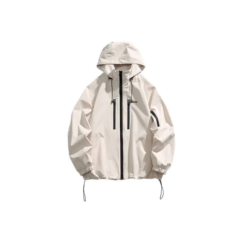 Jeep Minimalist Style Windproof And Waterproof Long Sleeved Jackets & Coats Unisex-0