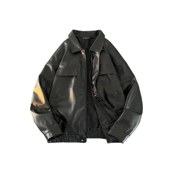 GNOMESHGH Leather Jackets & Coats Unisex