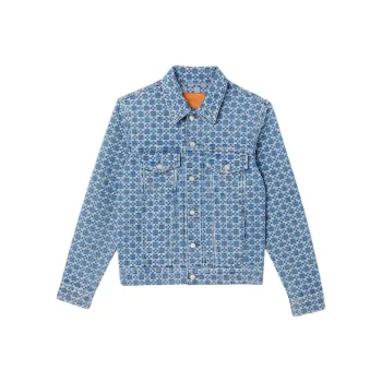 Sandro Patterned jacquard Denim Jacket