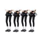 4 Black Durable Steel Wire Socks (Rubberized for Anti-Slip)