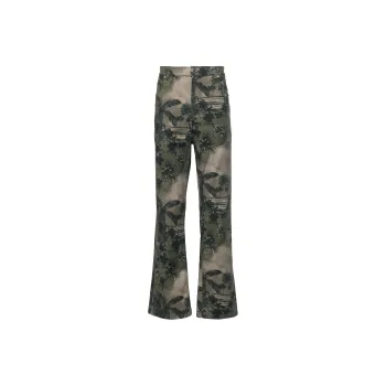 Roberto Cavalli Camouflage print Straight leg Jeans