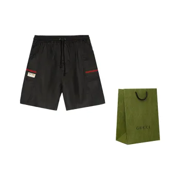GUCCI Web embellished Knee length Shorts
