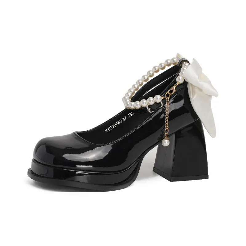 Take The Qin Chunky Heel Mary Jane Shoes Women's-31