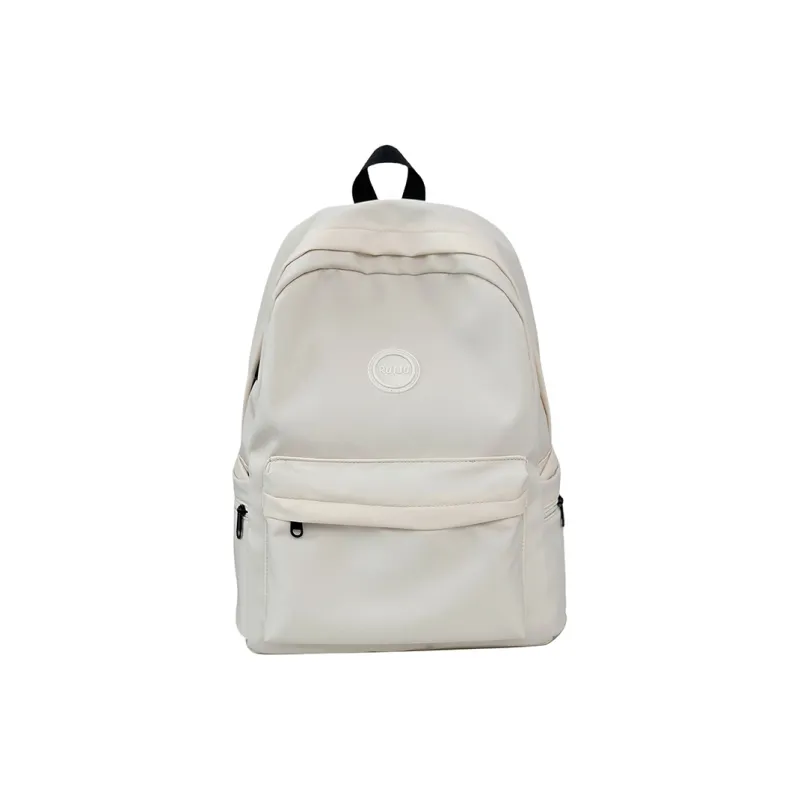 URBAN FOREST Nylon Backpack Unisex Light Green/Coffee/Black/White-15