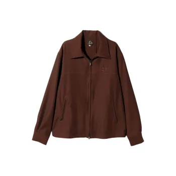 Needles Logo Embroidered Zip Up Jacket