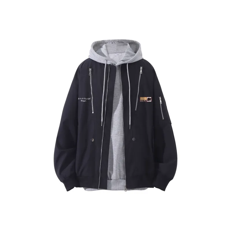 TITH Jackets Coats Unisex Burgundy-2