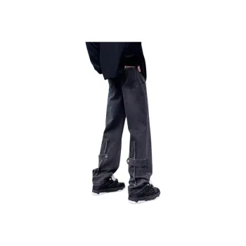 VIPGOOSE Jeans Unisex Black