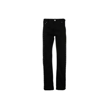 Alexander McQueen Eyelet Detailed Jeans