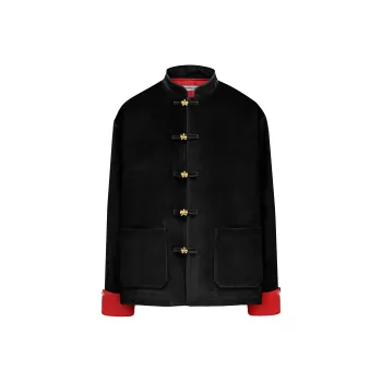 GALLIANO LANDOR Jackets & Coats Unisex Black Red