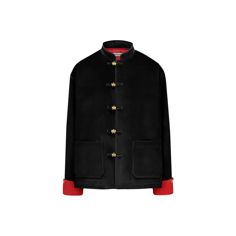 GALLIANO LANDOR Jackets & Coats Unisex Black Red-0