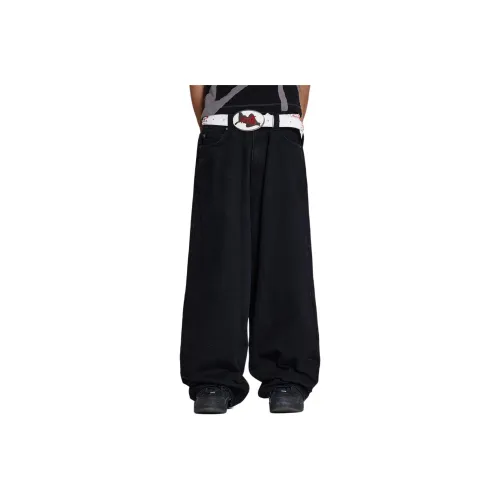 Jaded London Solid Black XL Colossus Jeans Jeans Men's Black