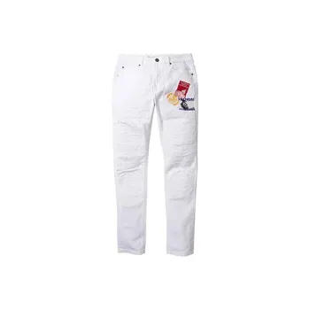 Staple Straight Casual Pants Men's White