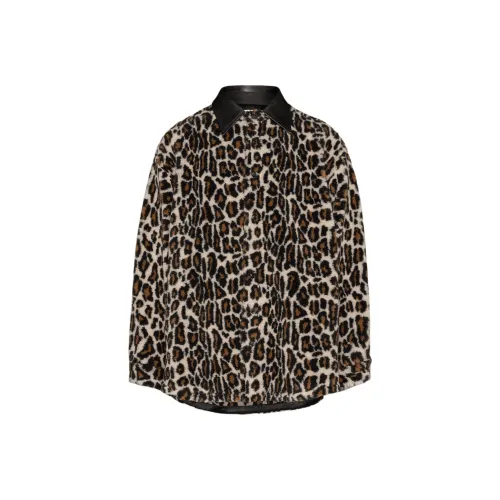 Maison Margiela Jackets Coats Men's Leopard Print